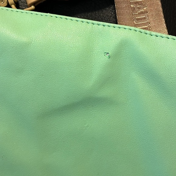 💚 STEVE MADDEN SEAFOAM GREEN MINI PURSE TAN STRAP 💚 - Picture 5 of 12